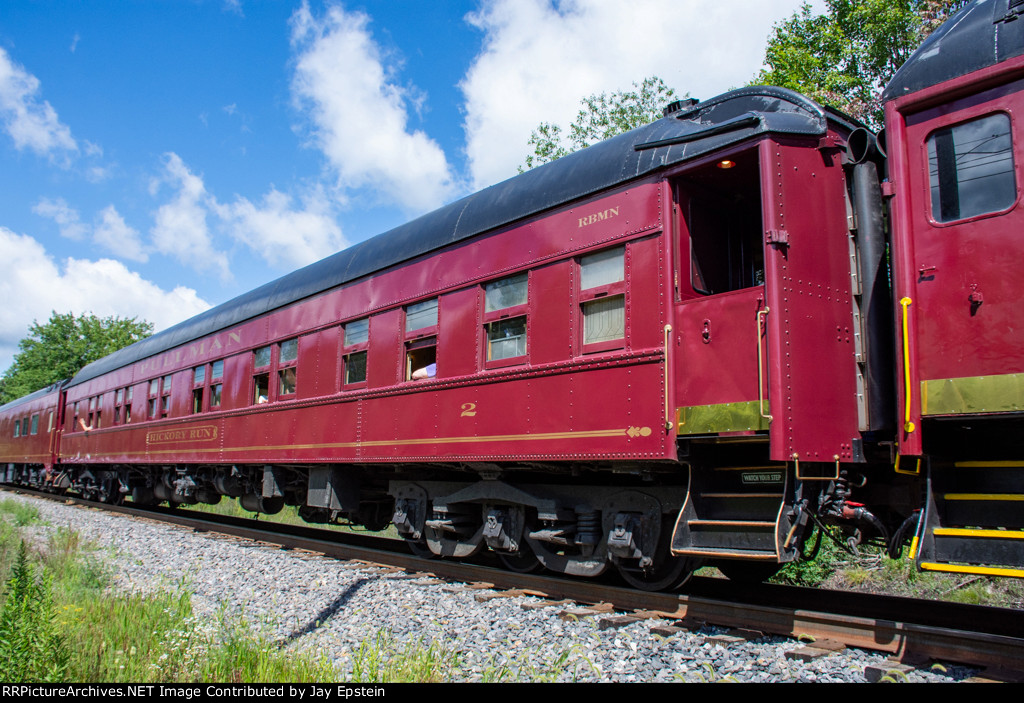 RBMN 2 is part of the consist on the Iron Horse Ramble